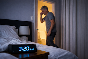 Medical illustration of male bladder and prostate