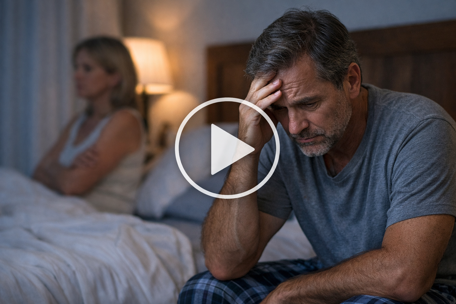 Hands applying a soothing cream with play icon